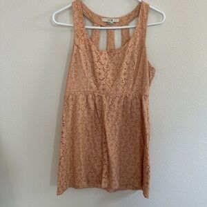 Forever 21 Soft Peach Lace Dress